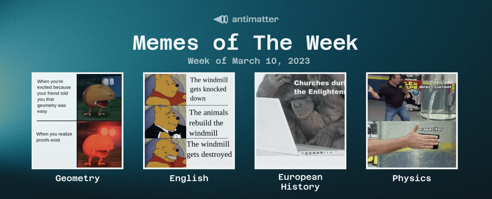 Antimatter Memes of The Week